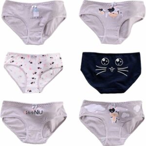Bikini Brief Underwear | Multipack | Set of 6 | Available in Plus Size | Solid Cotton Underwear | Colorful Illustrations - 1009