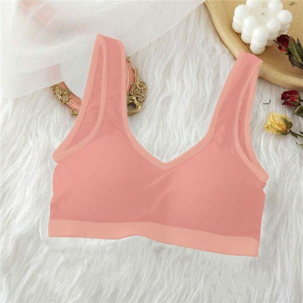 Women's 100% Cotton Bra | 4002 سوفت برا حمالة عريضة - باكيت 3 قطع - Image 16