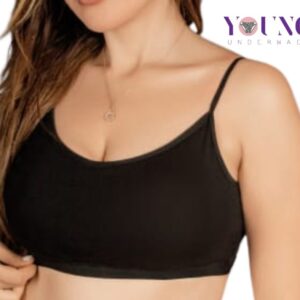 Women's 100% Cotton Bra |4001 سوفت برا حمالة رفيعة - باكيت 3 قطع